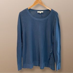Ann Taylor Loft XXL Lightweight Blue Sweater